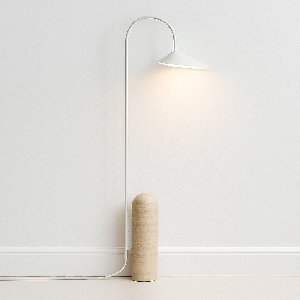 Luminária de Piso Coluna Moderna Articulada Metal Glimra - ABAZZUR™