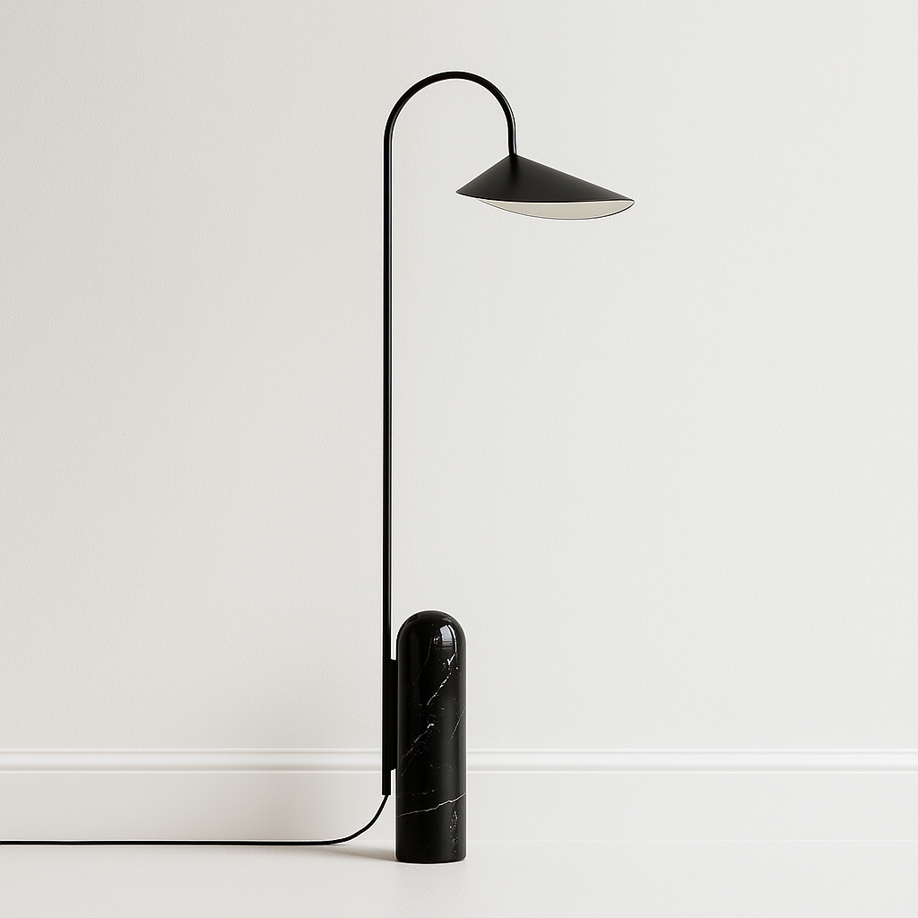 Luminária de Piso Coluna Moderna Articulada Metal Glimra - ABAZZUR™