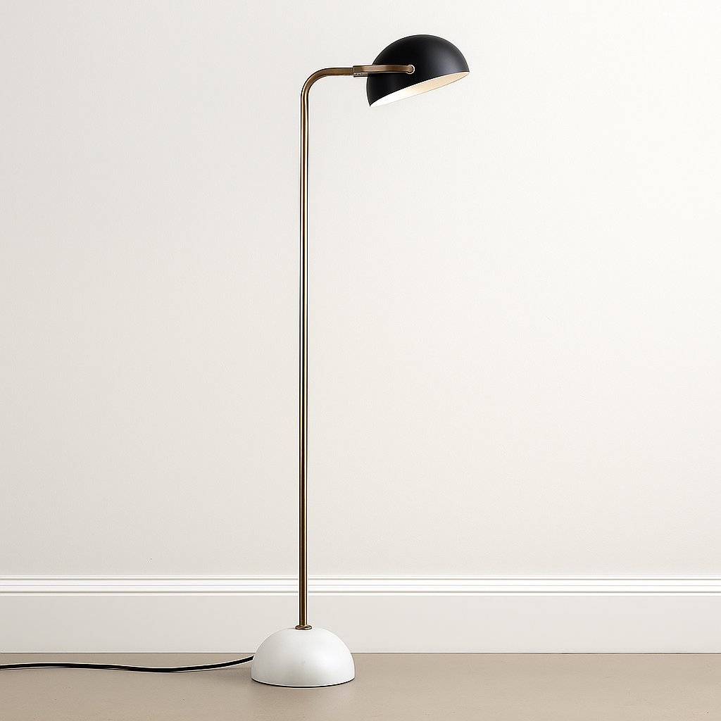 Luminária de Piso Coluna Moderna Articulada Metal Glowith - ABAZZUR™
