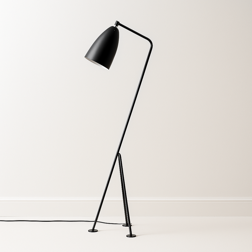 Luminária de Piso Coluna Moderna Articulada Metal Hille - ABAZZUR™