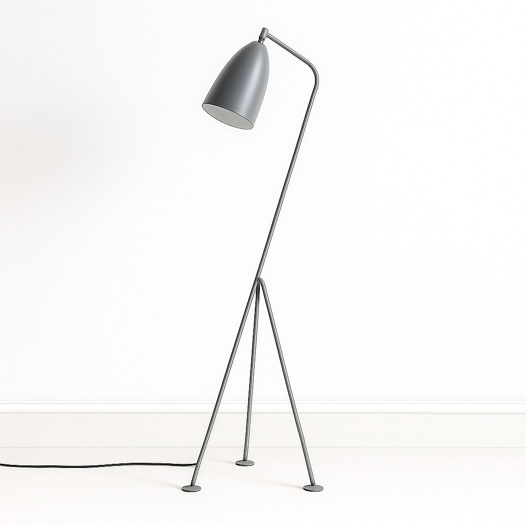 Luminária de Piso Coluna Moderna Articulada Metal Hille - ABAZZUR™