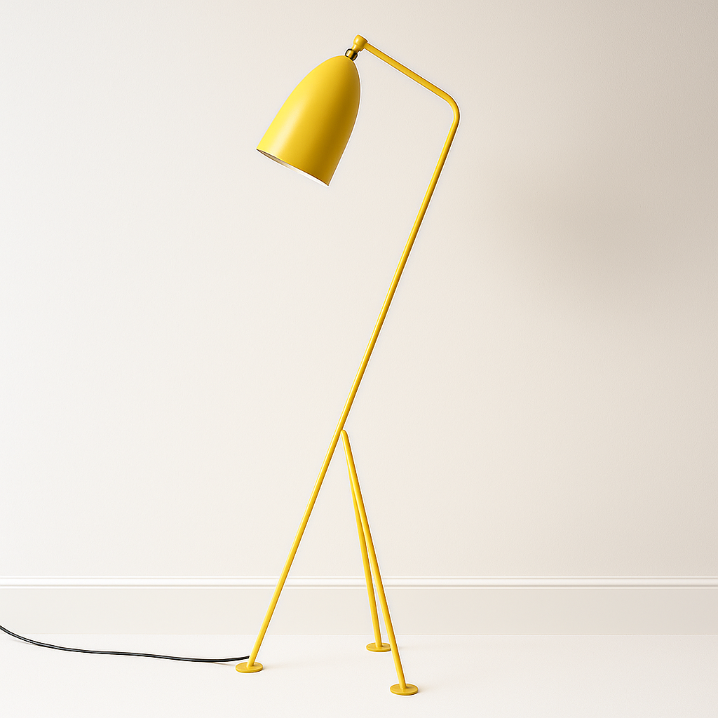 Luminária de Piso Coluna Moderna Articulada Metal Hille - ABAZZUR™