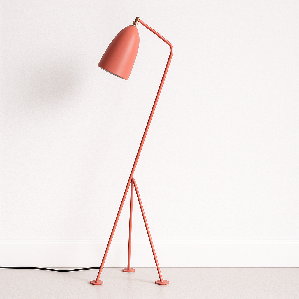 Luminária de Piso Coluna Moderna Articulada Metal Hille - ABAZZUR™