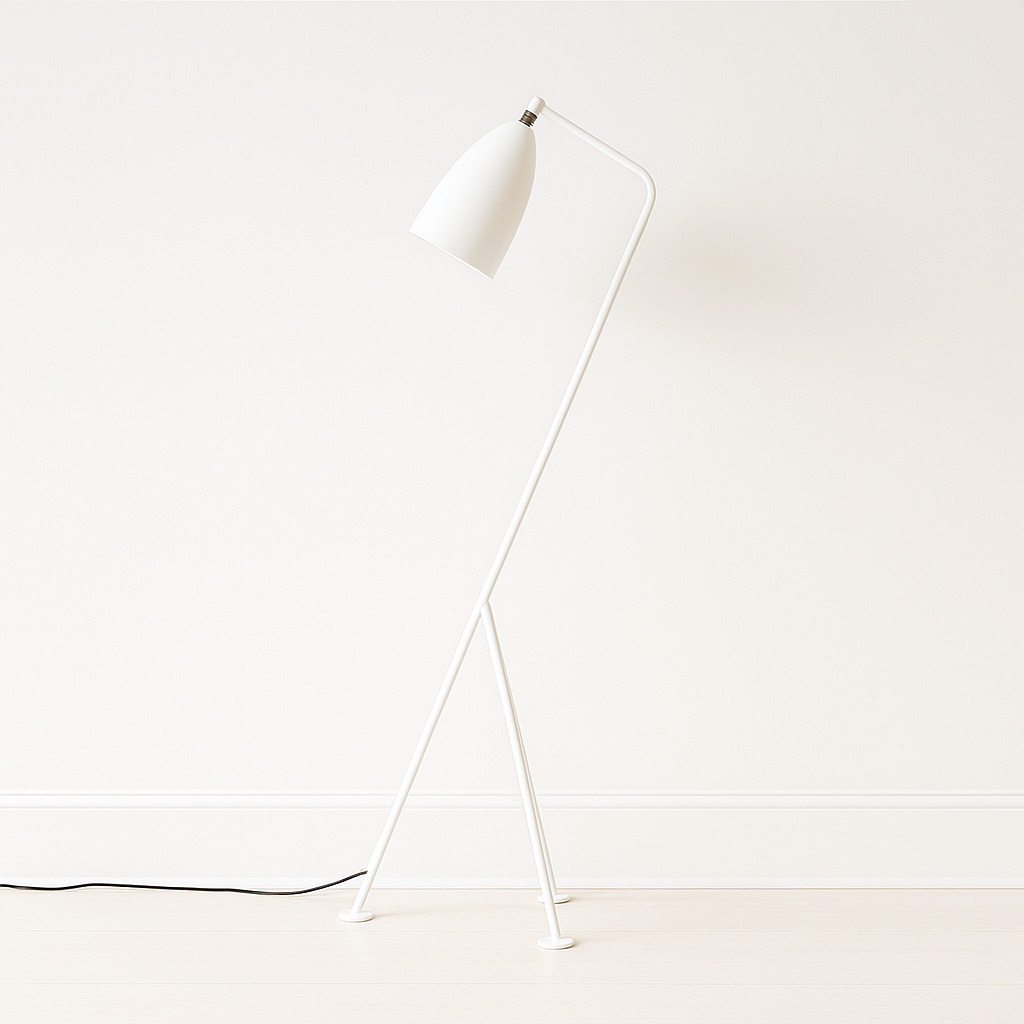 Luminária de Piso Coluna Moderna Articulada Metal Hille - ABAZZUR™