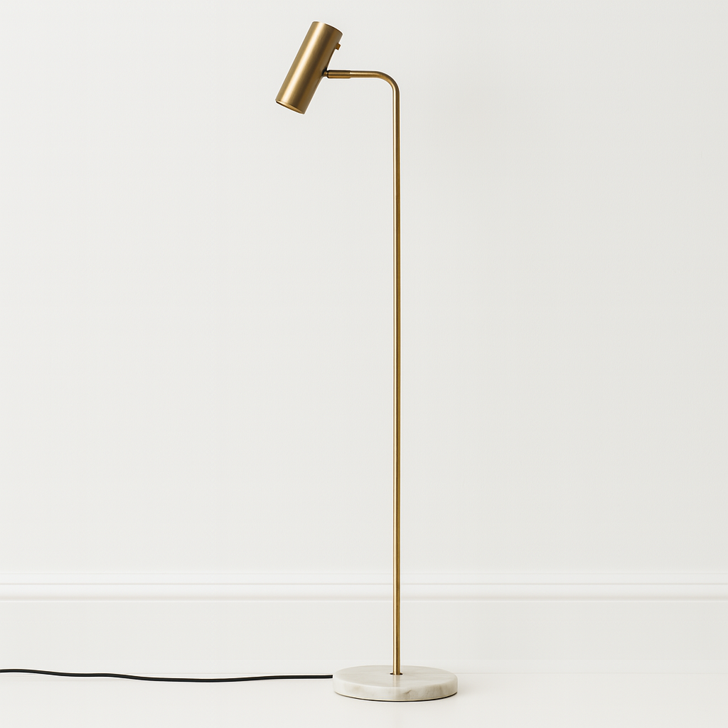 Luminária de Piso Coluna Moderna Articulada Metal LED Zomo - ABAZZUR™