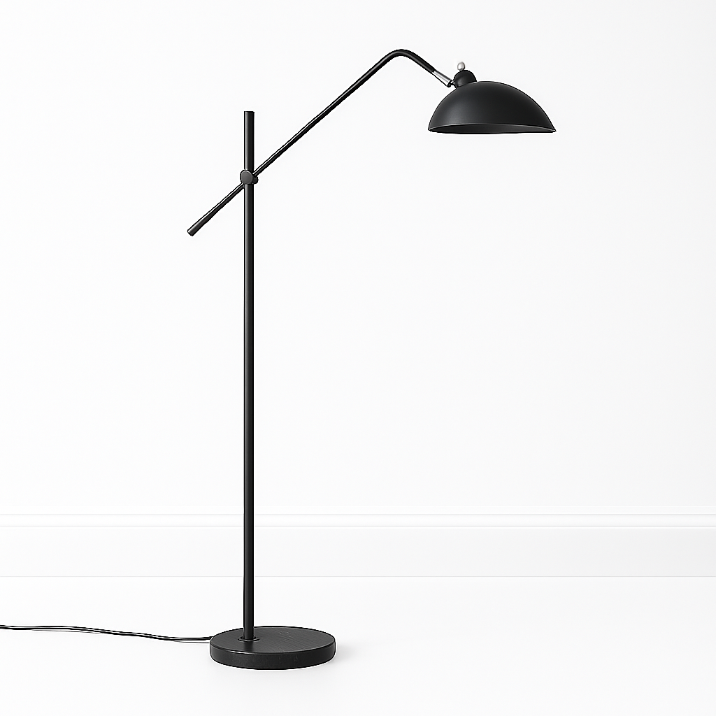 Luminária de Piso Coluna Moderna Articulada Metal Serenity - ABAZZUR™