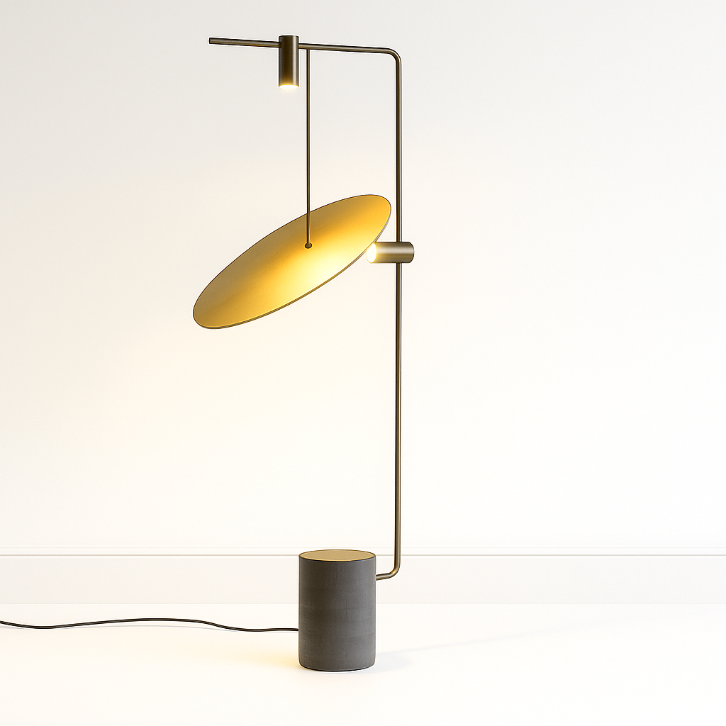 Luminária de Piso Coluna Moderna LED Metal Eiko - ABAZZUR™