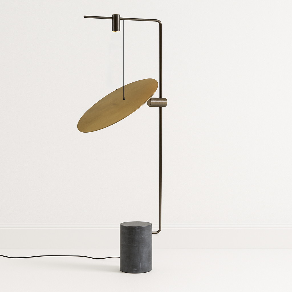 Luminária de Piso Coluna Moderna LED Metal Eiko - ABAZZUR™