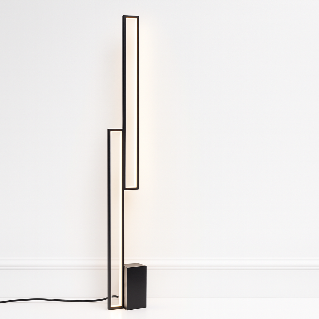 Luminária de Piso Coluna Moderna LED Metal Lustrana - ABAZZUR™
