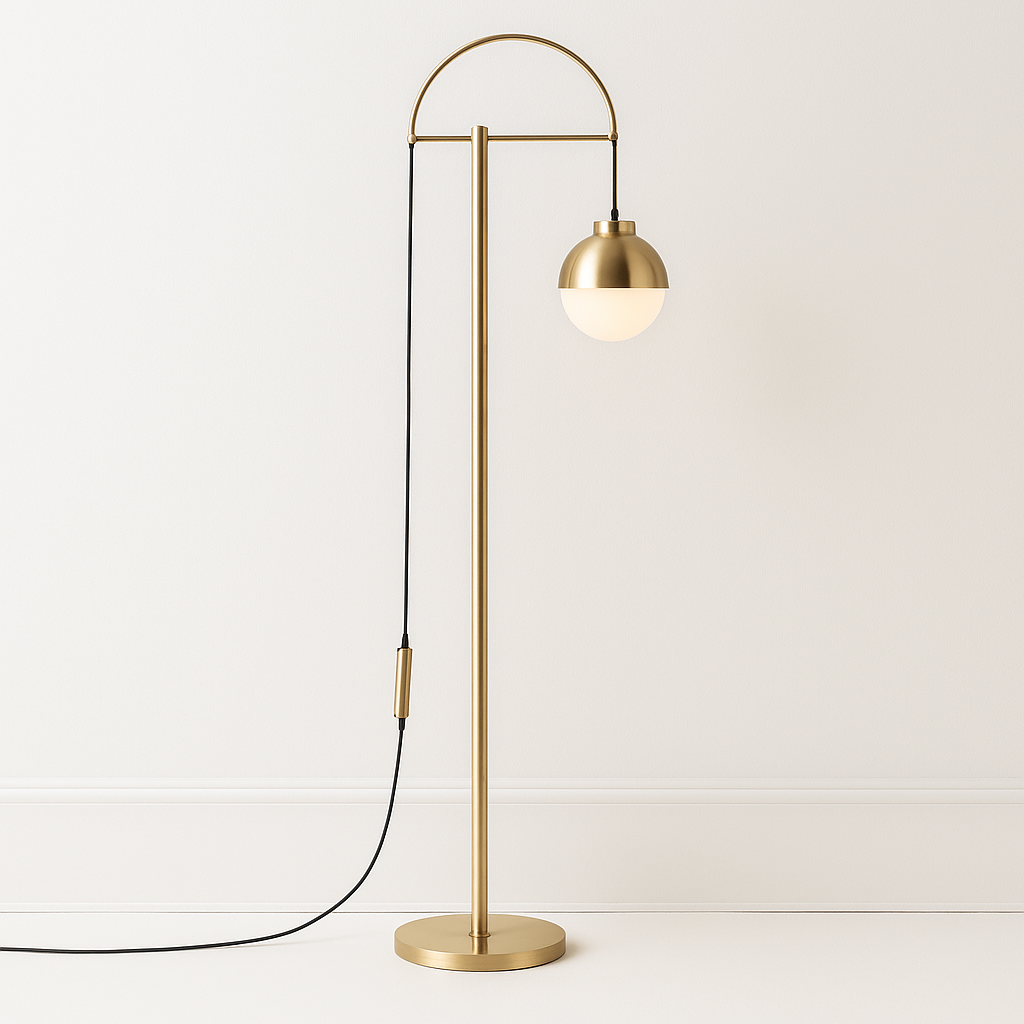 Luminária de Piso Coluna Moderna Metal Arco - ABAZZUR™