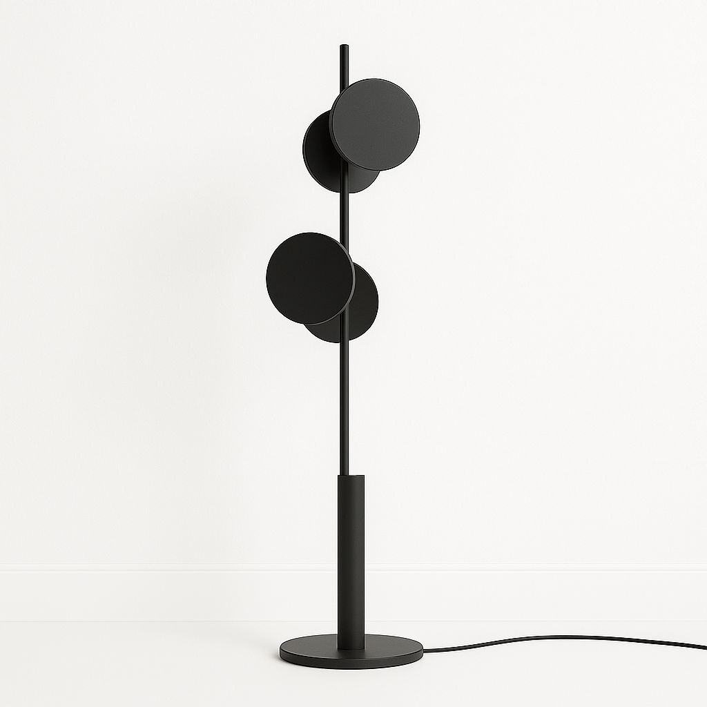 Luminária de Piso Coluna Moderna Metal Gopp - ABAZZUR™