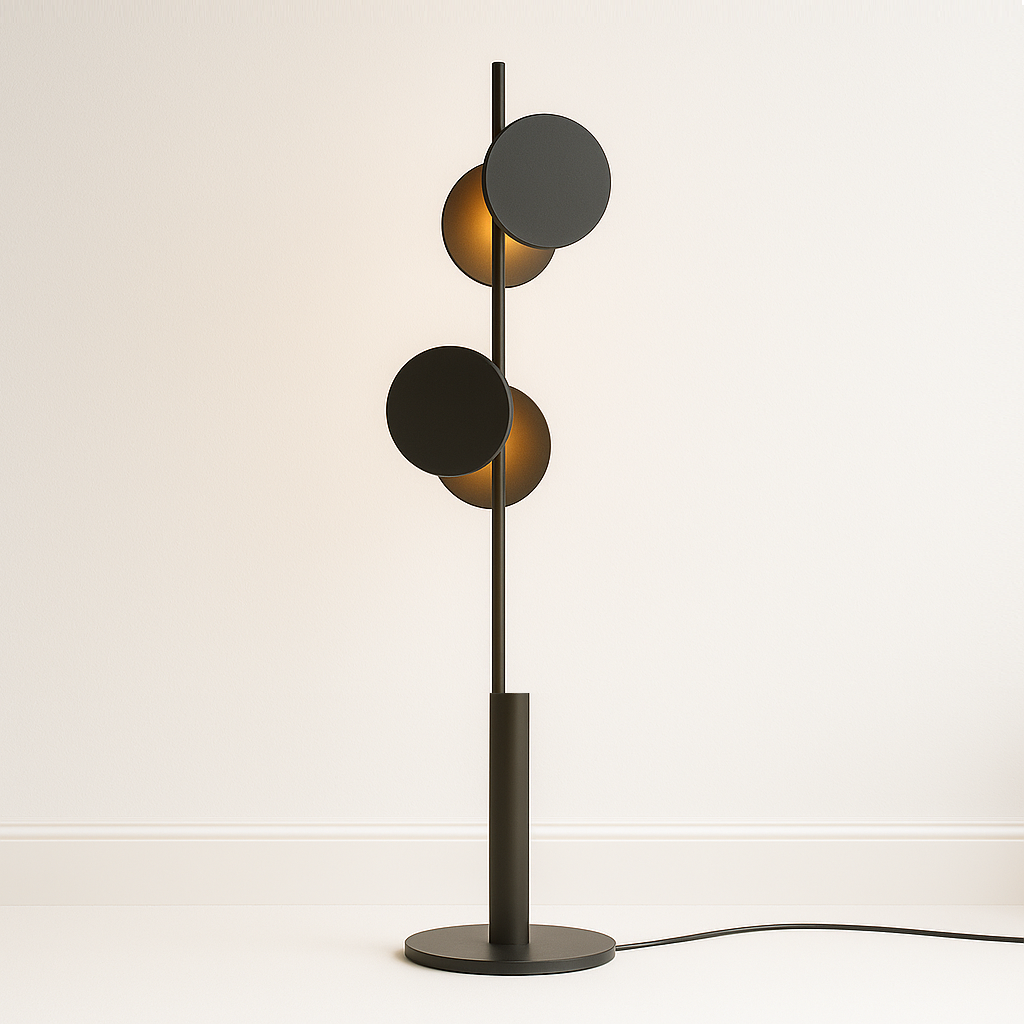 Luminária de Piso Coluna Moderna Metal Gopp - ABAZZUR™