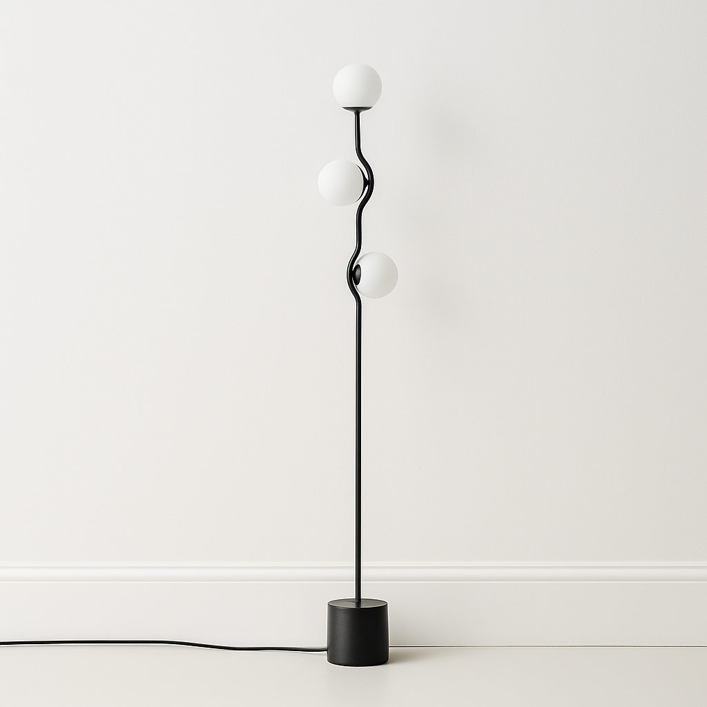 Luminária de Piso Coluna Moderna Metal Sparkell - ABAZZUR™