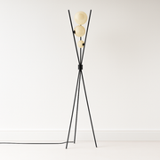 Luminária de Piso Coluna Moderna Metal Three Clareon - ABAZZUR™