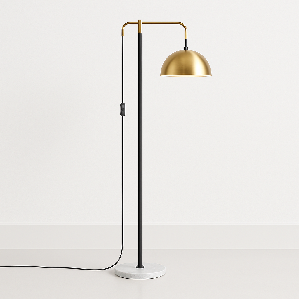 Luminária de Piso Coluna Moderna Metal Valence - ABAZZUR™