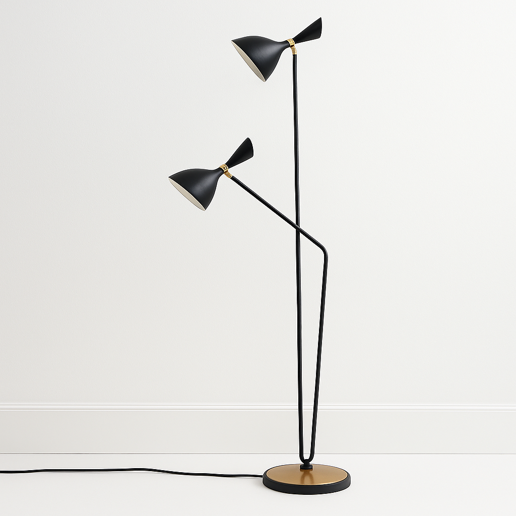 Luminária de Piso Coluna Moderna Metal Woddo - ABAZZUR™