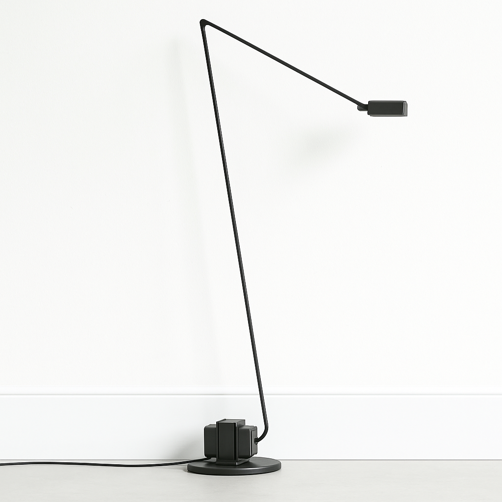 Luminária de Piso Moderna Articulada LED Metal Axia - ABAZZUR™