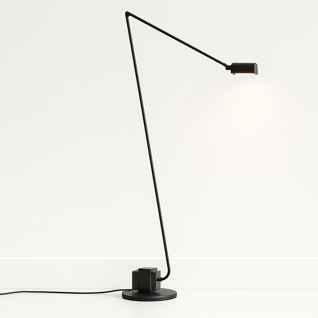 Luminária de Piso Moderna Articulada LED Metal Axia - ABAZZUR™
