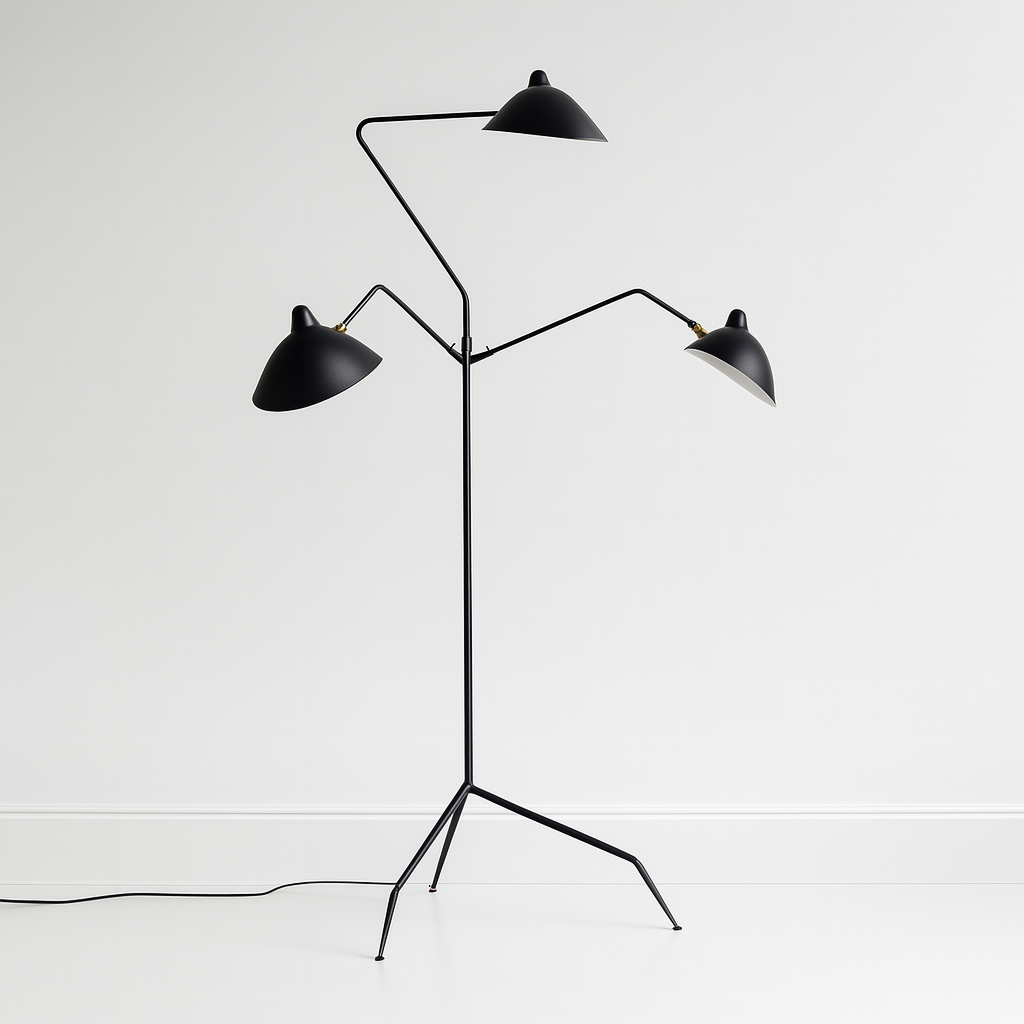 Luminária de Piso Moderna Articulada Metal Candéra - ABAZZUR™