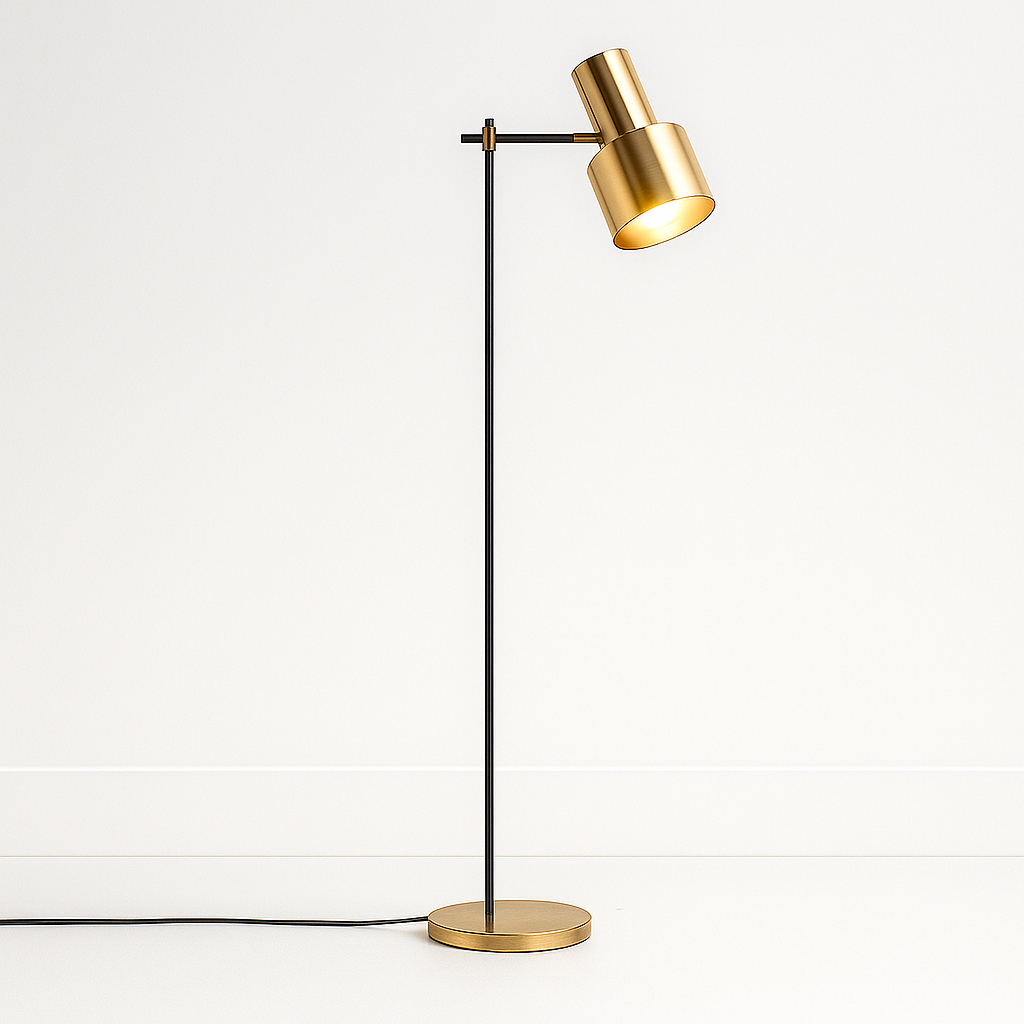 Luminária de Piso Moderna Articulada Metal Homa - ABAZZUR™