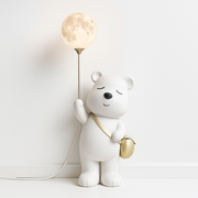 Luminária de Piso Moderna Infantil LED Resina Urso - ABAZZUR™