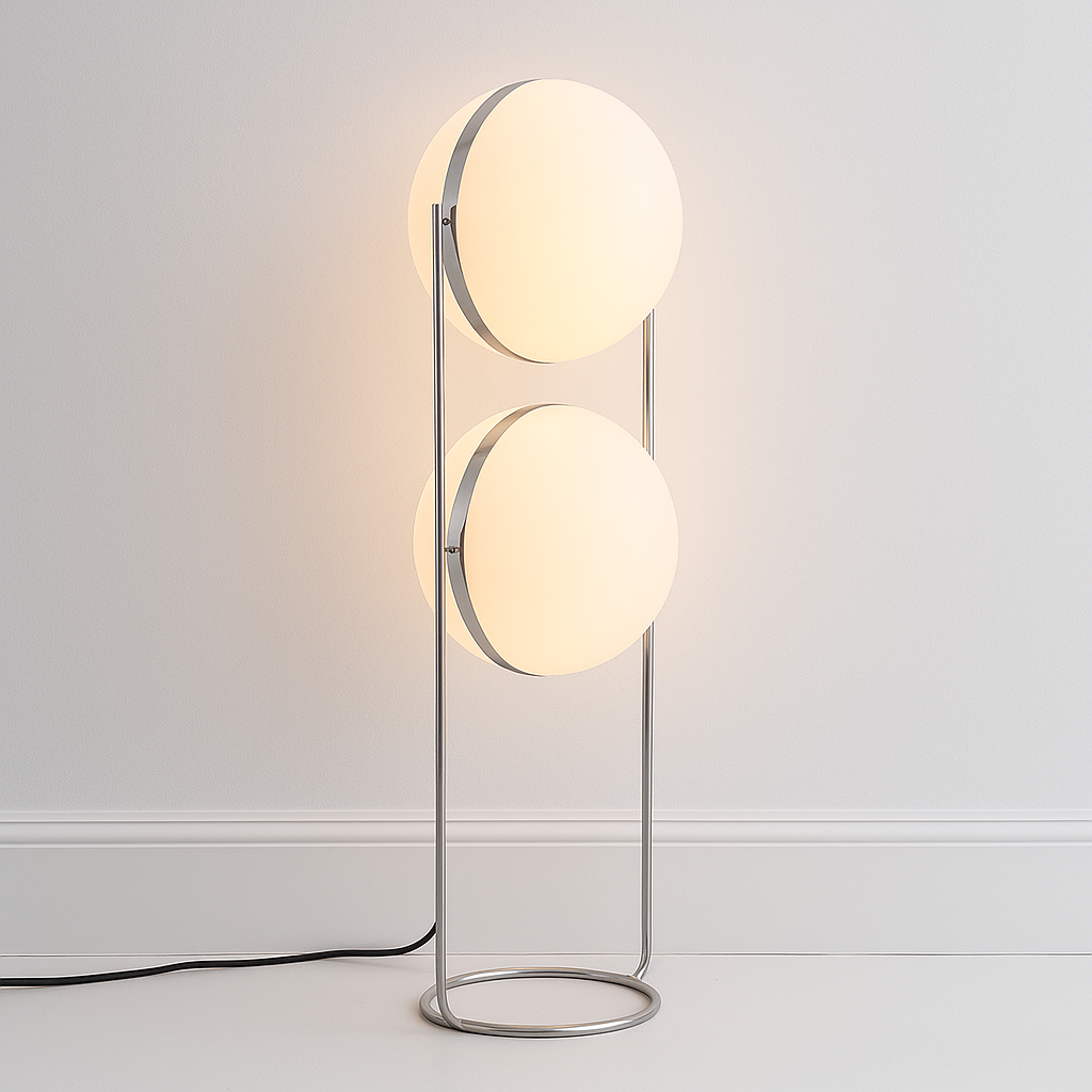 Luminária de Piso Moderna LED Metal Acrílico Ekó - ABAZZUR™