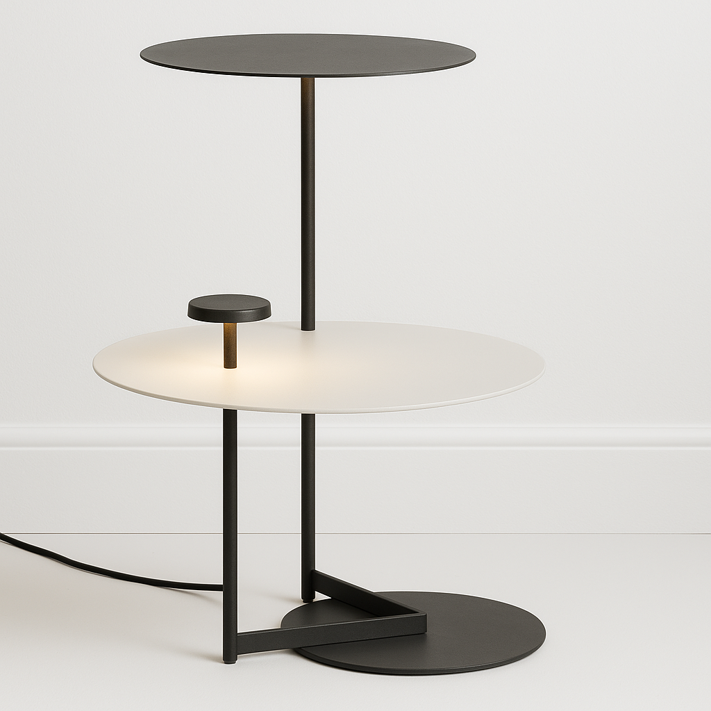 Luminária de Piso Moderna Minimalista Mesa Apoio Razzy - ABAZZUR™