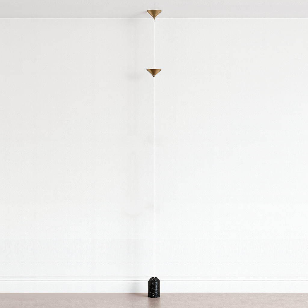 Luminária de Piso Moderna Vertical LED Metal Totti - ABAZZUR™