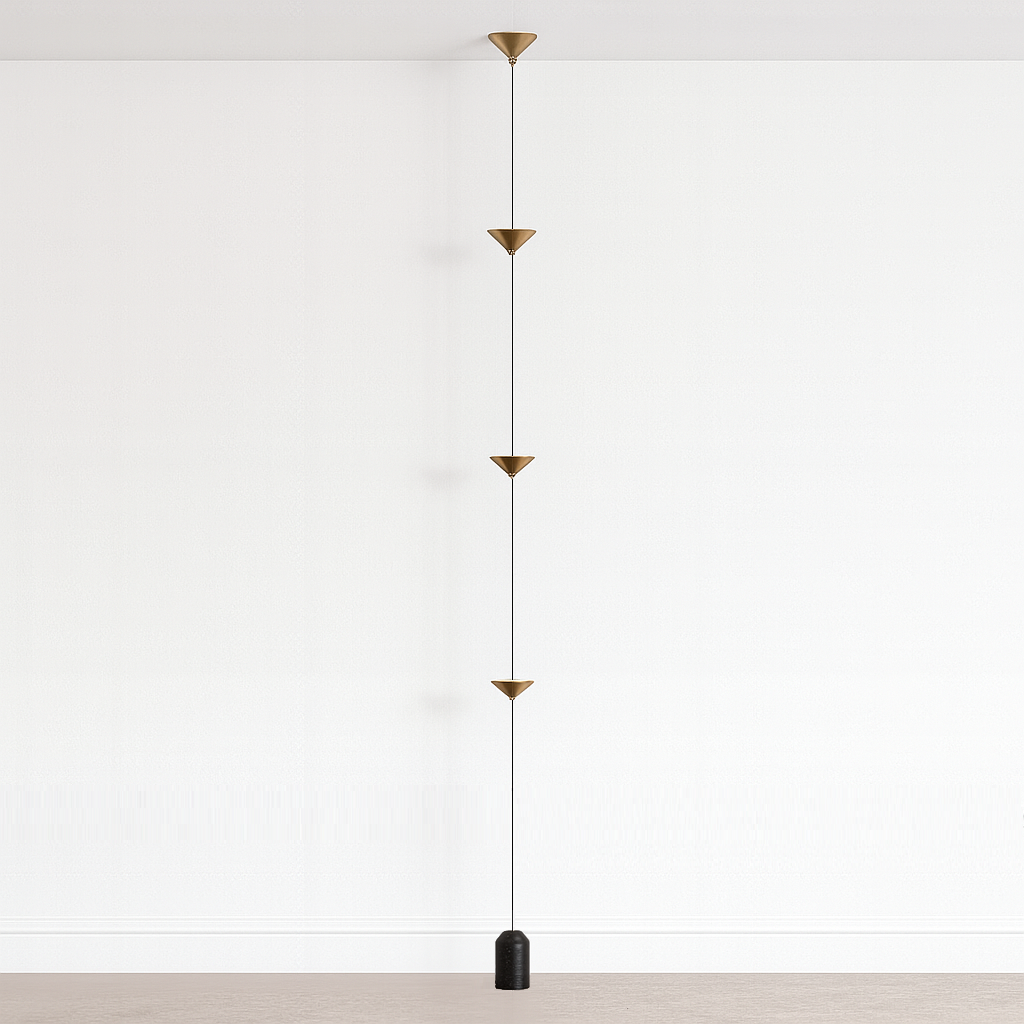 Luminária de Piso Moderna Vertical LED Metal Totti - ABAZZUR™