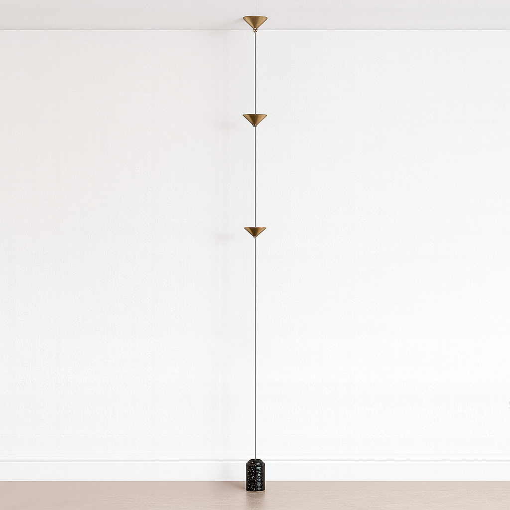 Luminária de Piso Moderna Vertical LED Metal Totti - ABAZZUR™