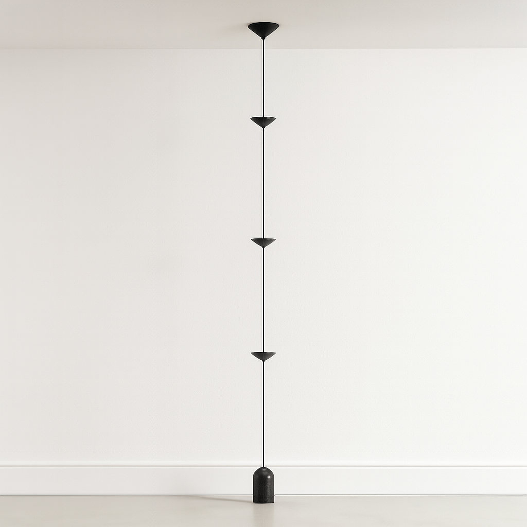 Luminária de Piso Moderna Vertical LED Metal Totti - ABAZZUR™