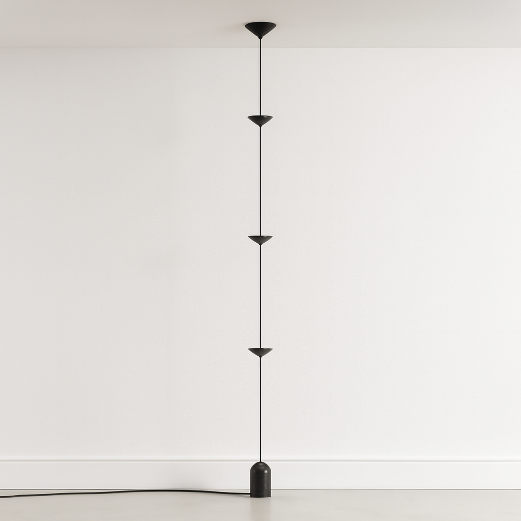 Luminária de Piso Moderna Vertical LED Metal Totti - ABAZZUR™