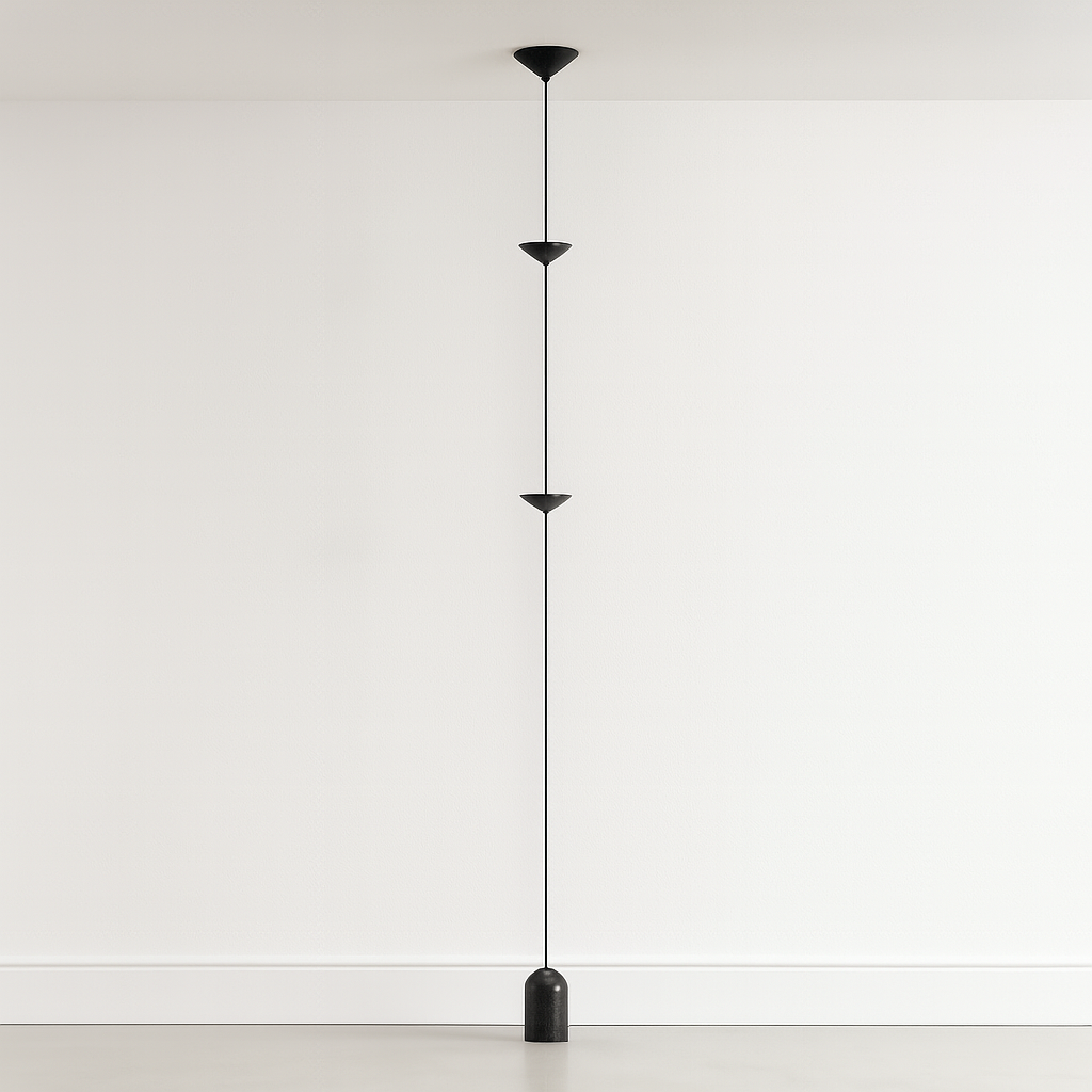 Luminária de Piso Moderna Vertical LED Metal Totti - ABAZZUR™