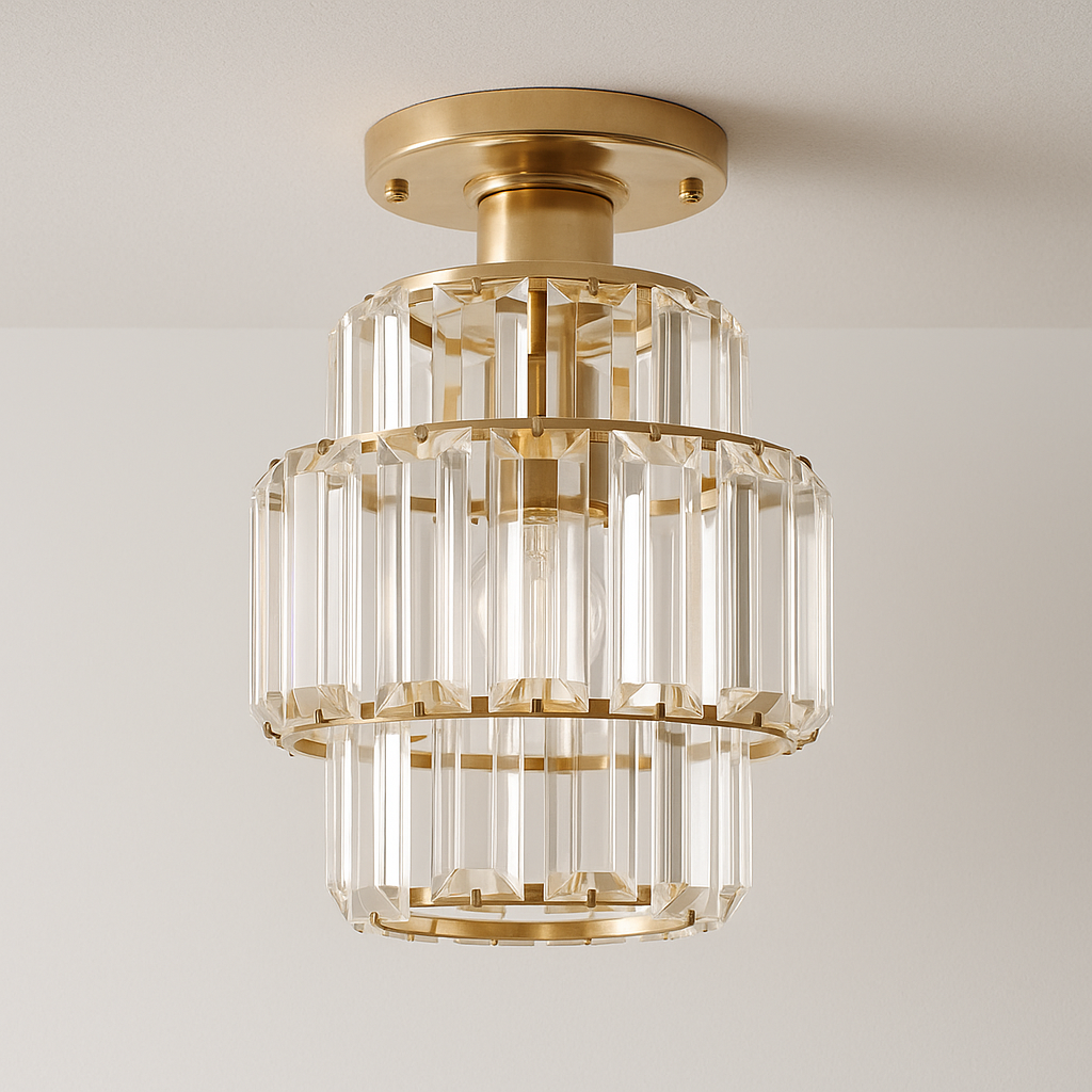 Luminária Pendente Moderna Clássico Vidro Metal Solis - ABAZZUR™