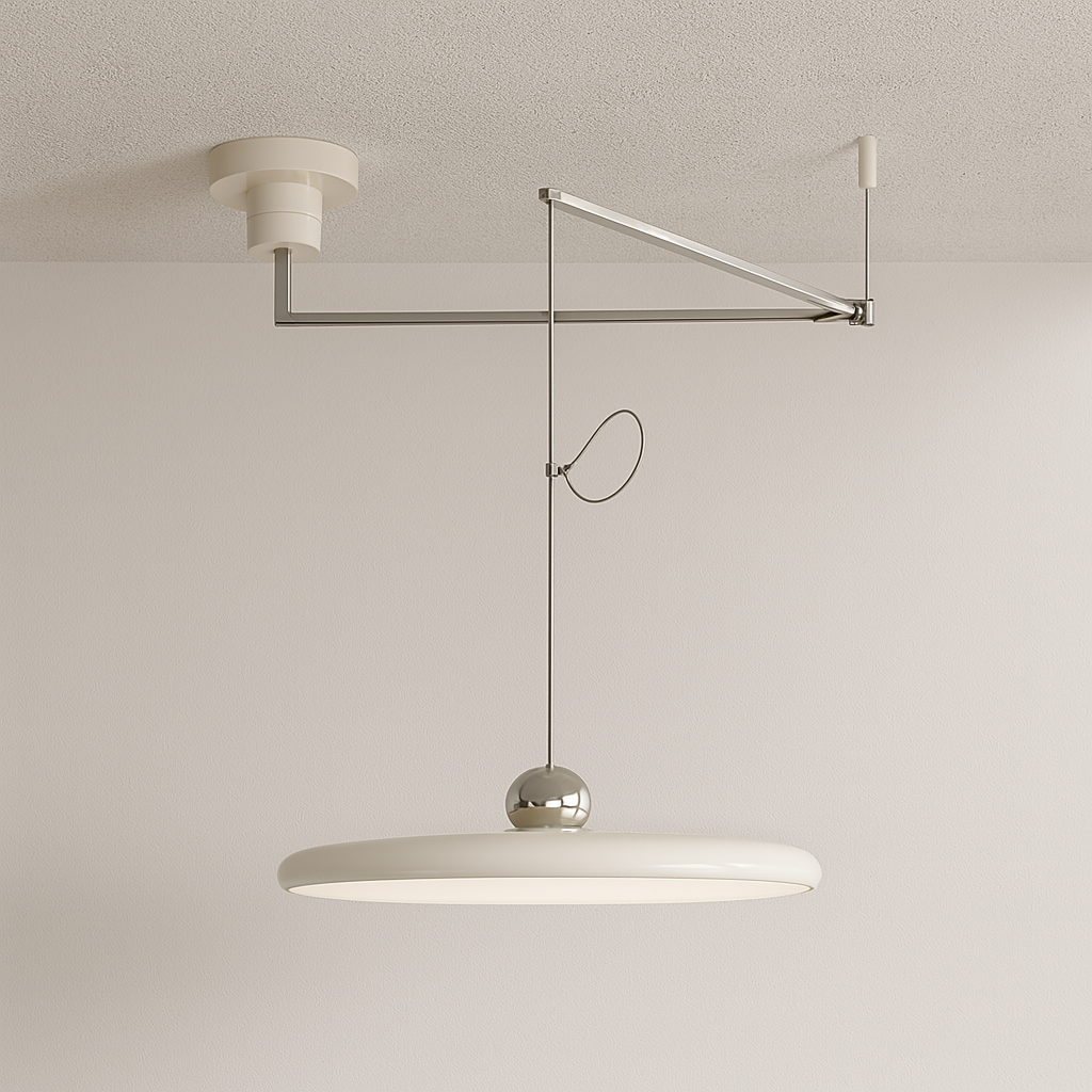 Luminária Pendente Moderna Minimalista Articulada LED Metal Acrílico Daymist - ABAZZUR™