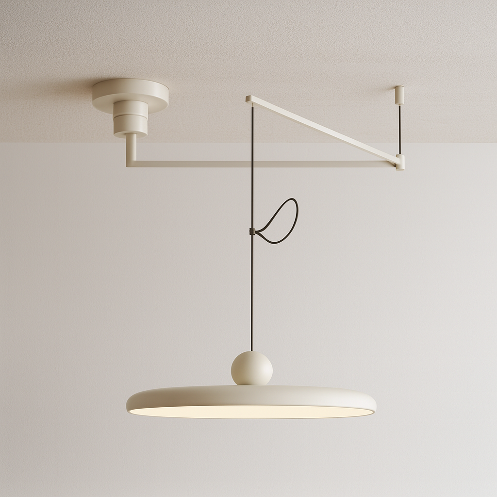 Luminária Pendente Moderna Minimalista Articulada LED Metal Acrílico Daymist - ABAZZUR™