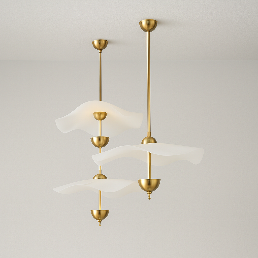 Luminária Pendente Moderna Minimalista LED Acrílico Metal Luminita - ABAZZUR™