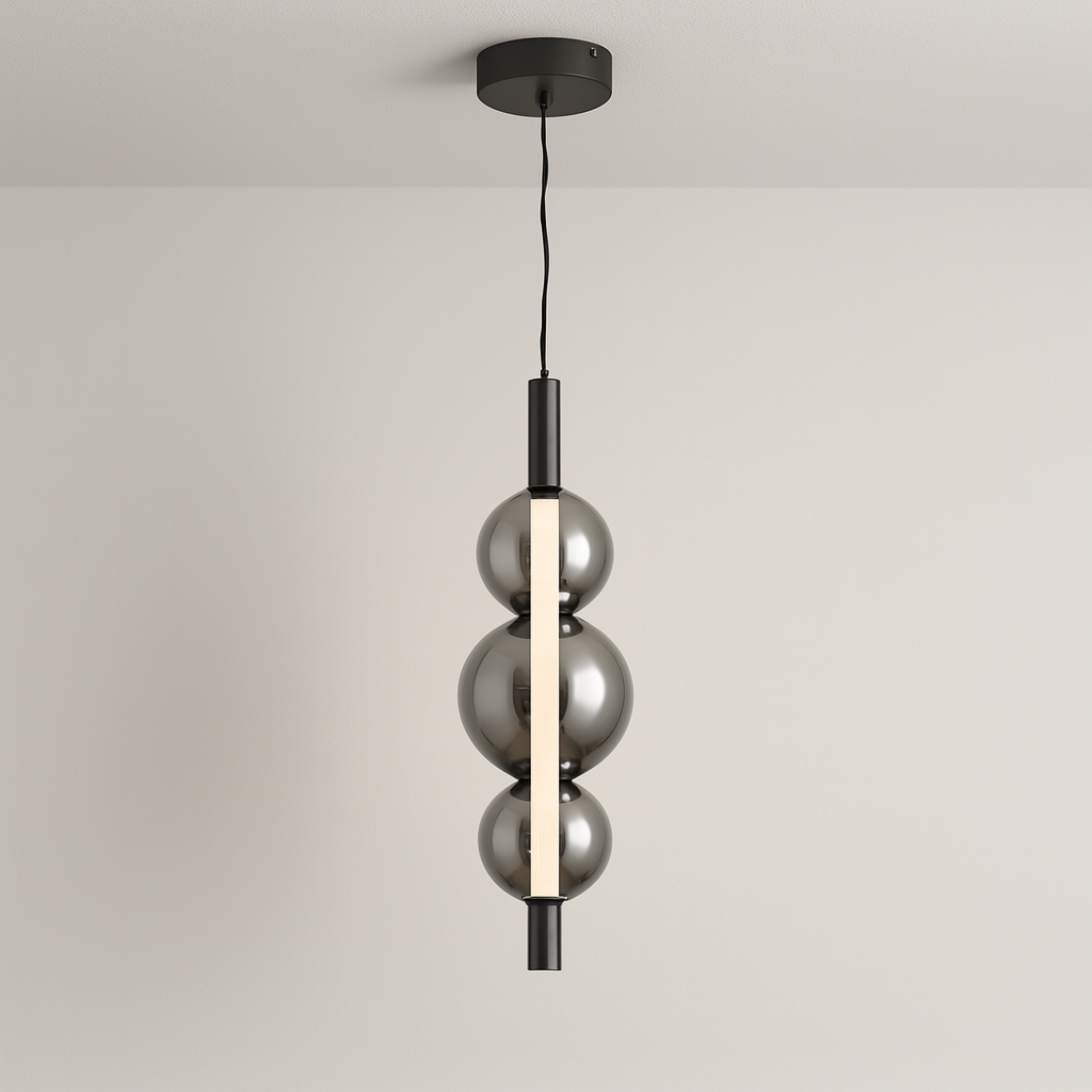 Luminária Pendente Moderna Minimalista LED Metal Vidro Everray - ABAZZUR™