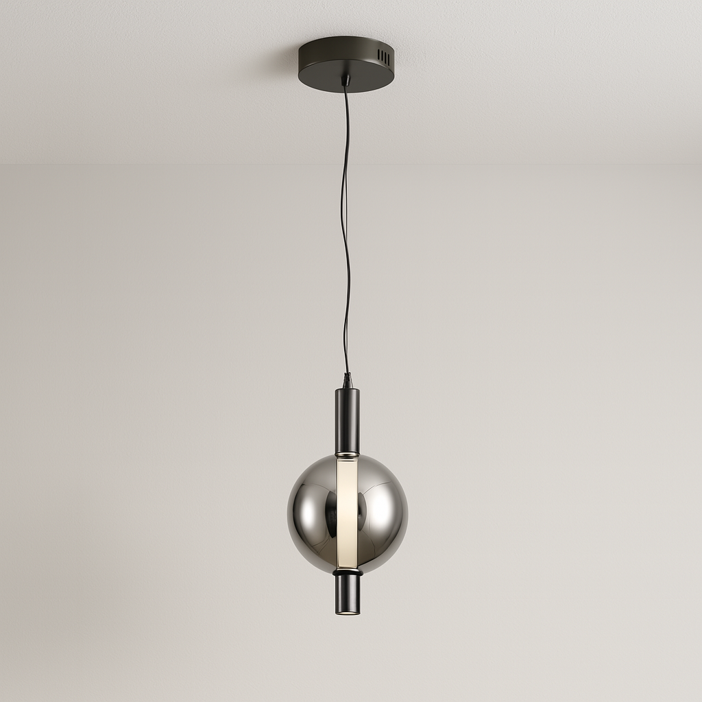 Luminária Pendente Moderna Minimalista LED Metal Vidro Everray - ABAZZUR™