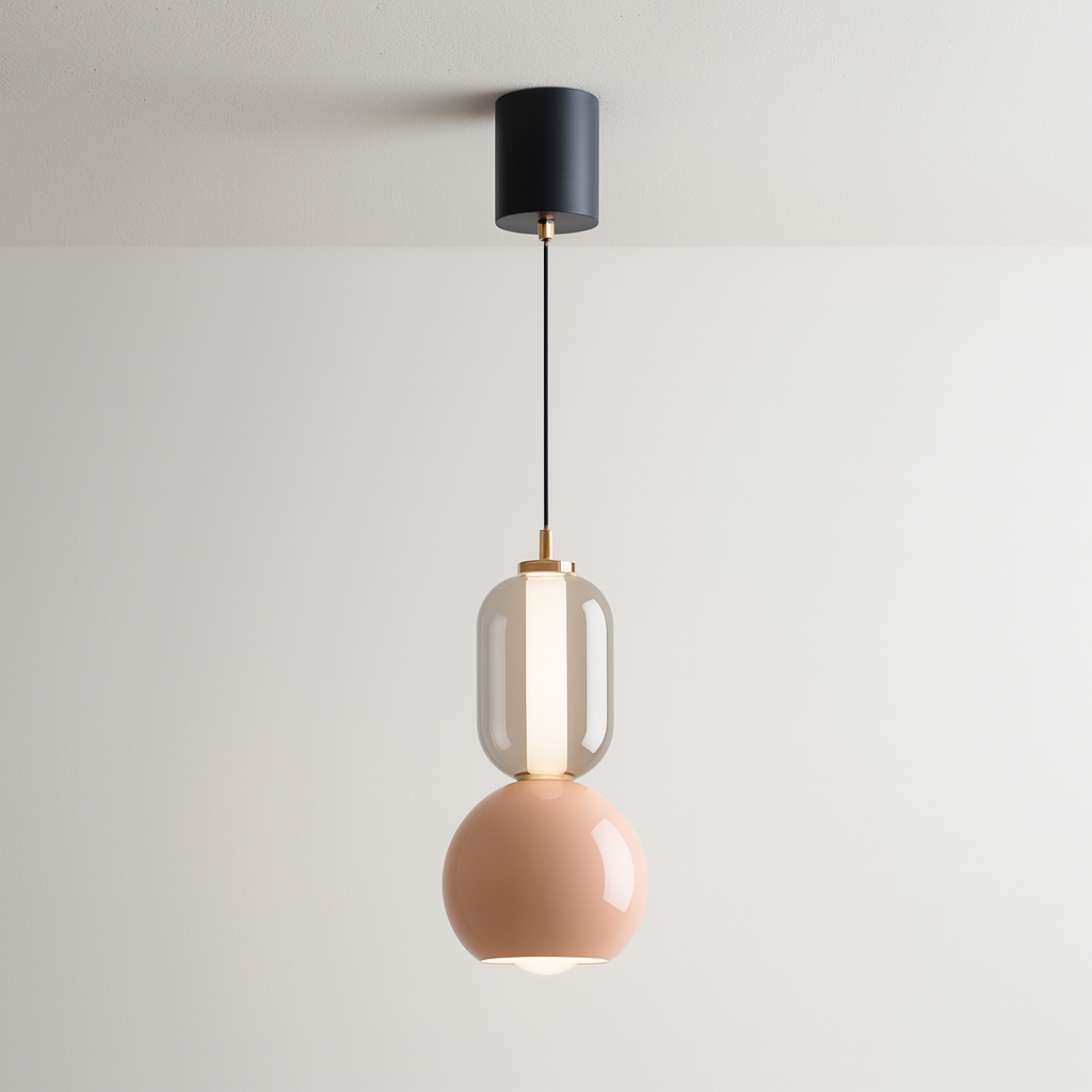 Luminária Pendente Moderna Minimalista LED Metal Vidro Glissbeam - ABAZZUR™