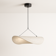 Luminária Pendente Moderna Minimalista LED Papel Metal Claroalba - ABAZZUR™