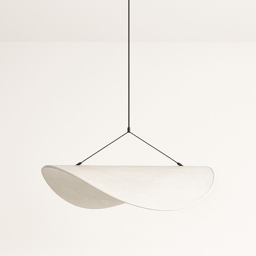Luminária Pendente Moderna Minimalista LED Papel Metal Claroalba - ABAZZUR™
