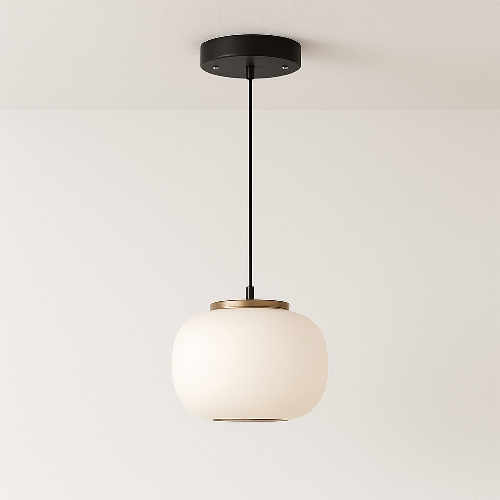 Luminária Pendente Moderna Minimalista LED Vidro Follet - ABAZZUR™