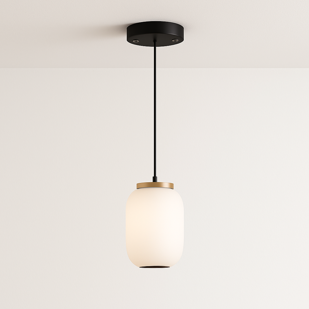 Luminária Pendente Moderna Minimalista LED Vidro Follet - ABAZZUR™