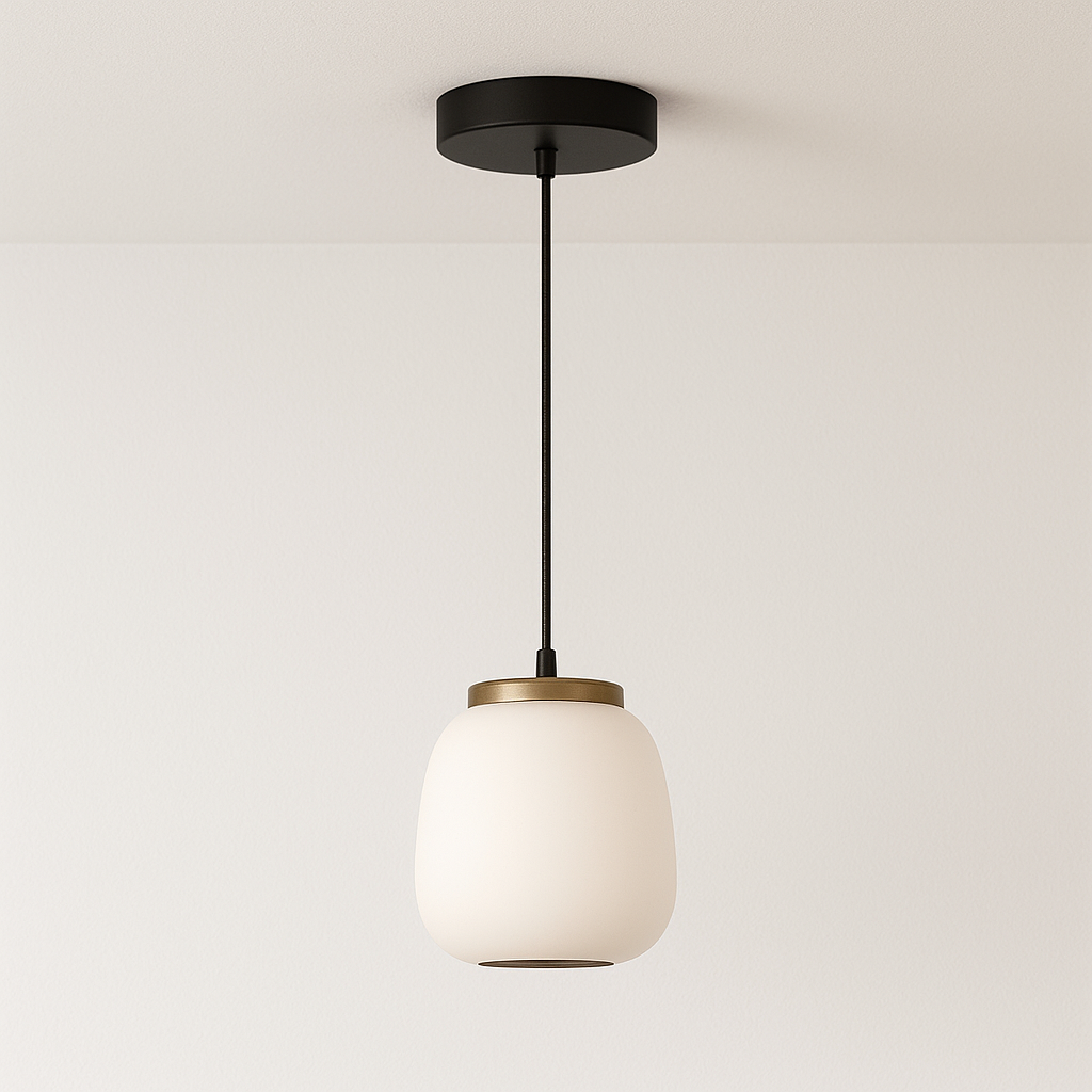 Luminária Pendente Moderna Minimalista LED Vidro Follet - ABAZZUR™