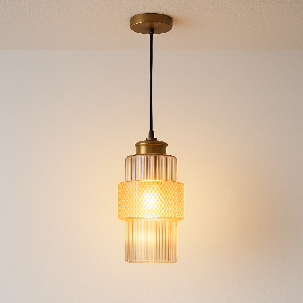 Luminária Pendente Moderna Minimalista LED Vidro Metal Halofern - ABAZZUR™