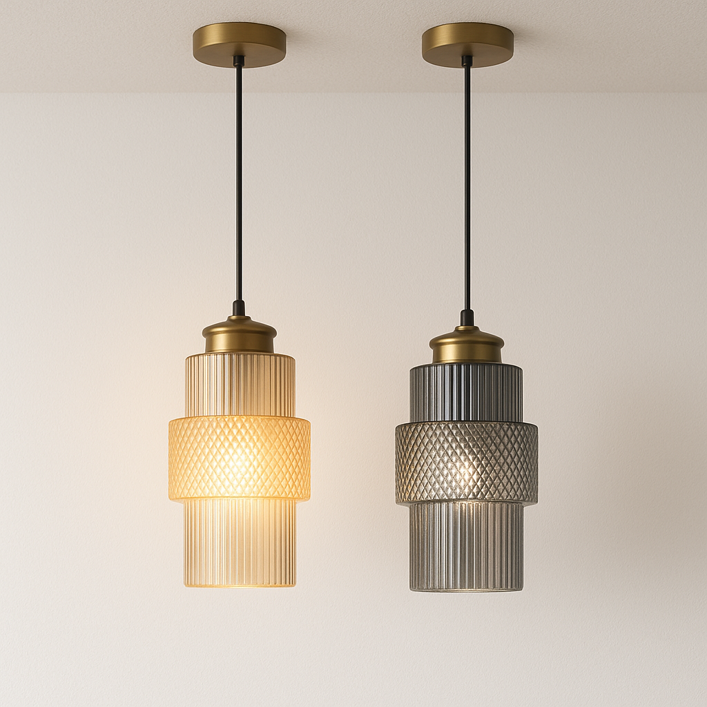 Luminária Pendente Moderna Minimalista LED Vidro Metal Halofern - ABAZZUR™