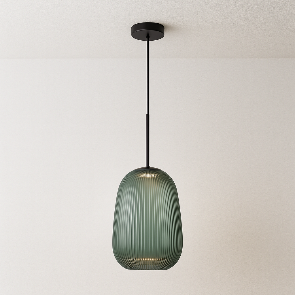 Luminária Pendente Moderna Minimalista LED Vidro Raylu - ABAZZUR™