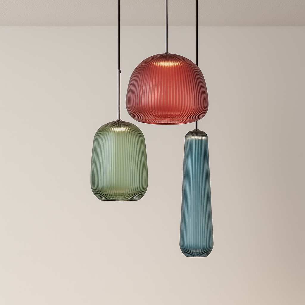 Luminária Pendente Moderna Minimalista LED Vidro Raylu - ABAZZUR™