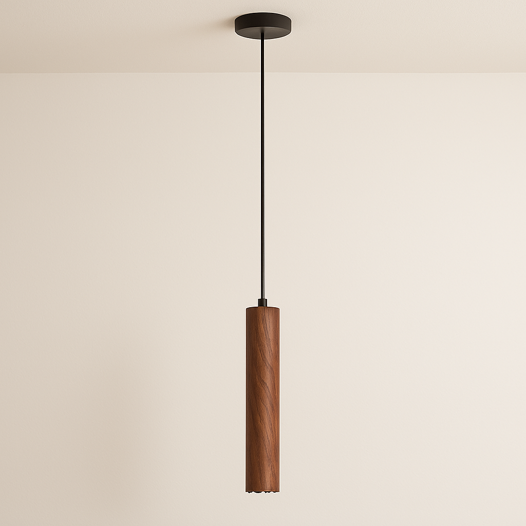 Luminária Pendente Moderna Minimalista Madeira Starwood - ABAZZUR™